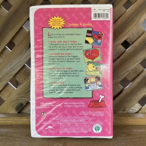 VHS Clifford The Big Red Dog
Movie - Puppy Love - Scholastic - Picture 7 of 9